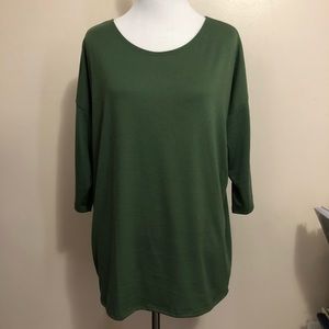 Bluensquare Olive Green Dolman 3/4 Sleeve Top (XL)